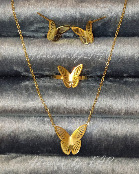 18k Butterfly Set