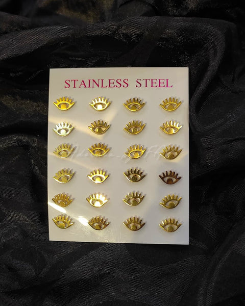 Stainless Steel Evil Eyes Studs