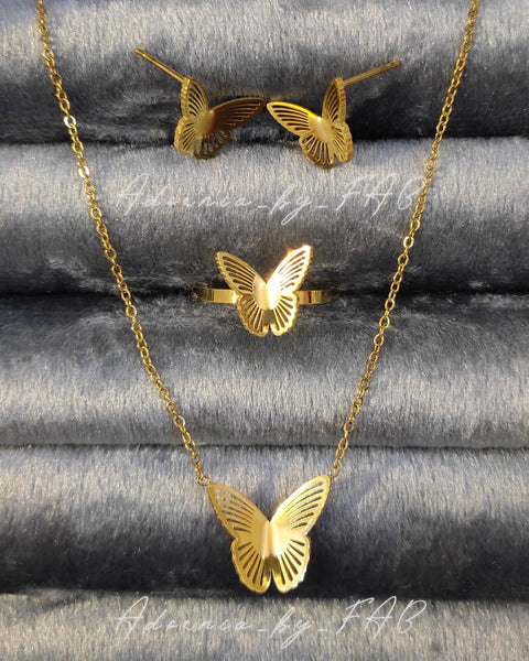 18k Butterfly Set