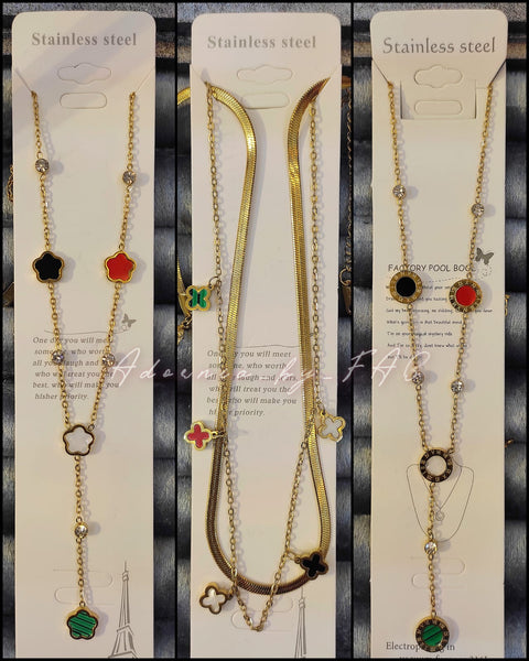 Stainless Steel Charm Necklace