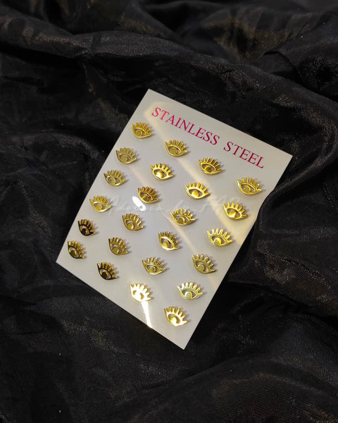 Stainless Steel Evil Eyes Studs
