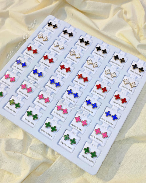 Stainless Steel Clover Studs