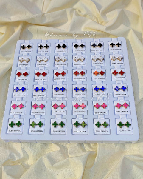 Stainless Steel Clover Studs