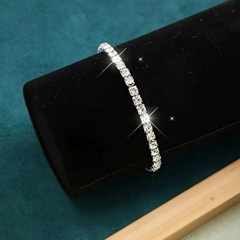 Rhinestones Ladies' Fashion Tennis Bracelet