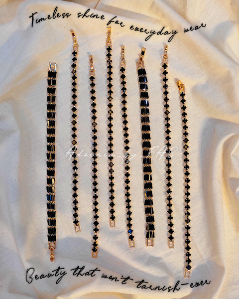 Black Zirconia Bracelets