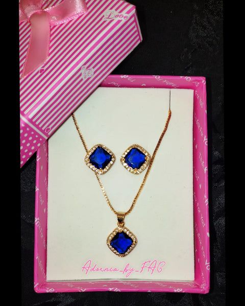 Zirconia Stone, 316L Stainless Steel Studs with Pendent