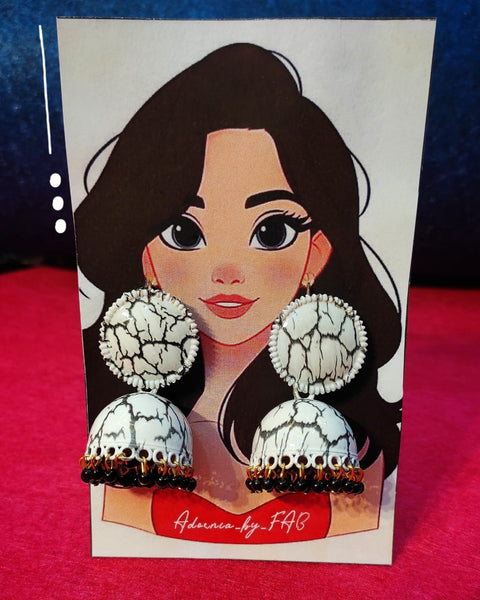 Large Size Marbleized JHUMKAY