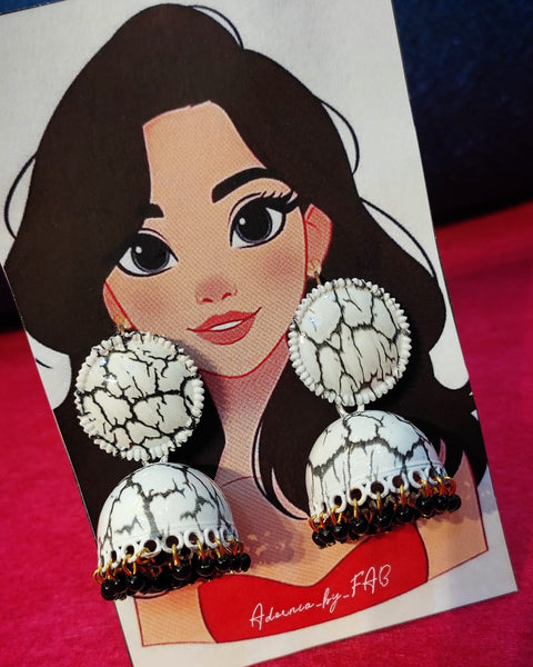 Large Size Marbleized JHUMKAY