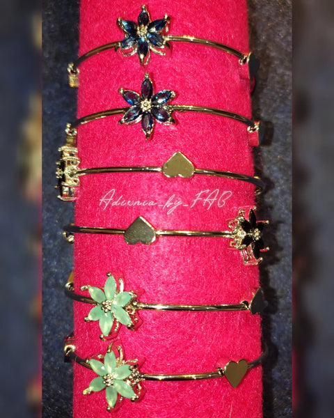 Multi Color Zirconia Hand Cuffs