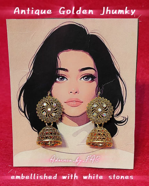Golden Antique Jhumkay