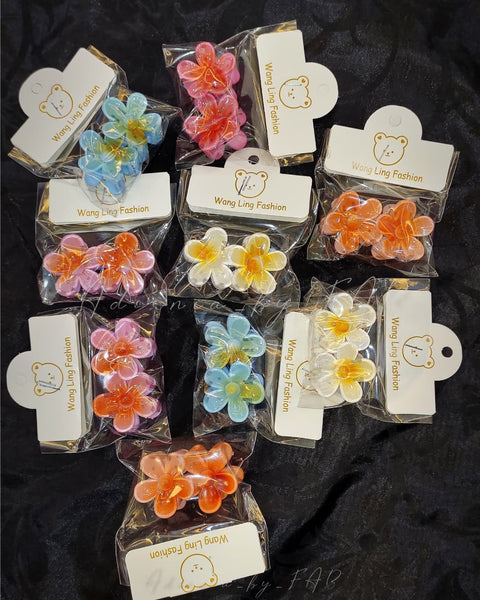 Large Flower Claw Clips