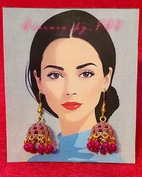 Pink Pearl Antique Jhumkay